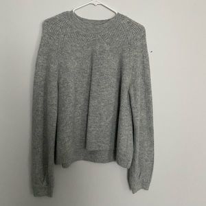 Topshop Gray Knit Sweater